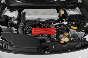 Subaru WRX Pulley Cover - Perrin Performance - SHORT - For Use w/PERRIN AOS - Red - `22-`25 Subaru WRX Pulley Cover - Perrin Performance - SHORT - For Use w/PERRIN AOS - Red - `22-`25